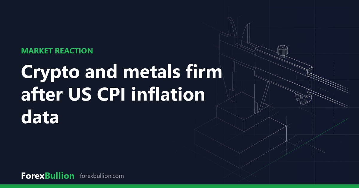 Crypto and metals firm after US CPI inflation data