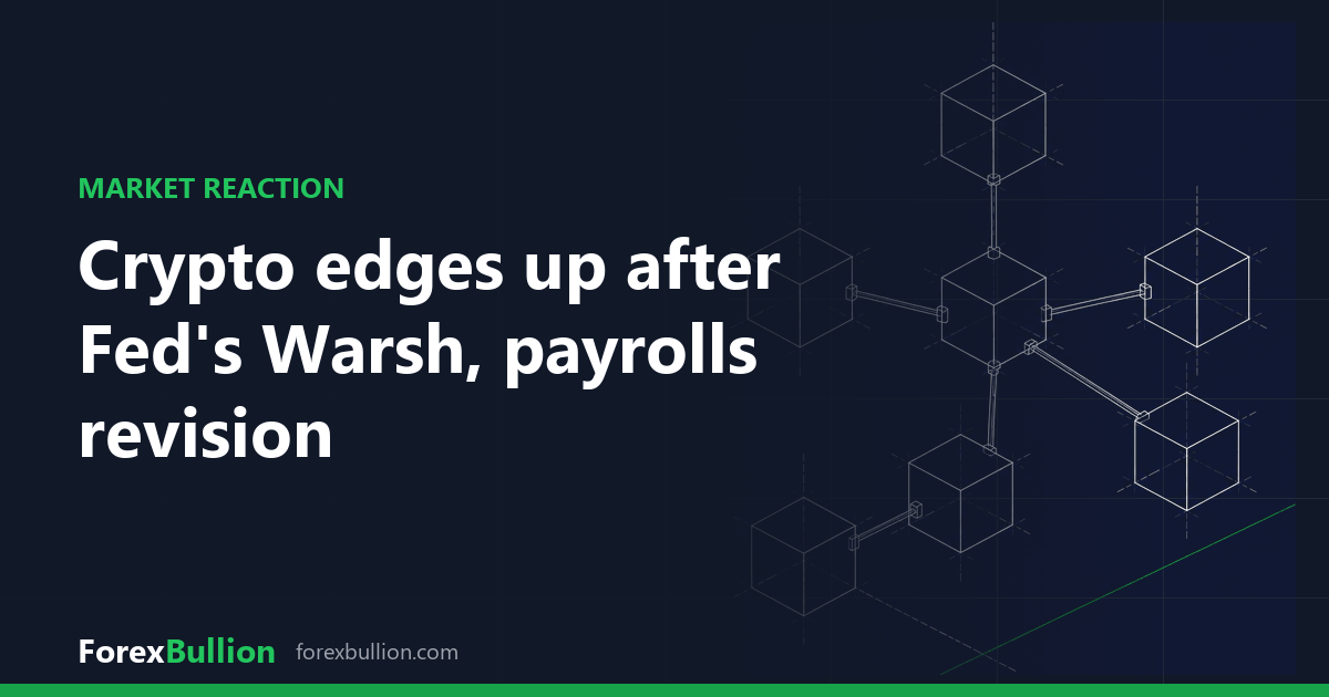 Crypto edges up after Fed's Warsh, payrolls revision