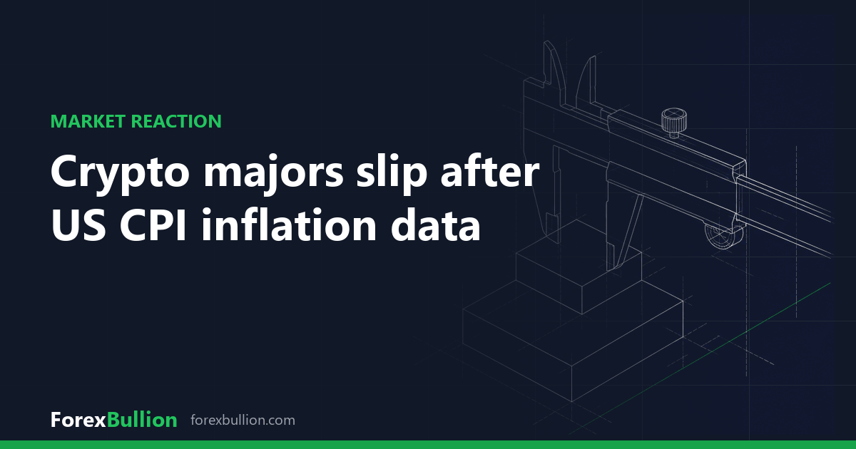 Crypto majors slip after US CPI inflation data