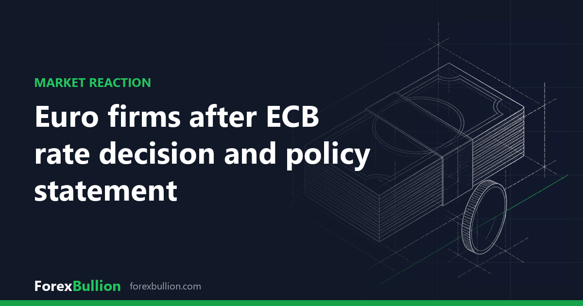 Euro firms after ECB rate decision and policy statement