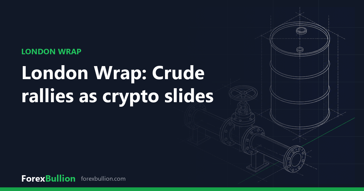 London Wrap: Crude rallies as crypto slides