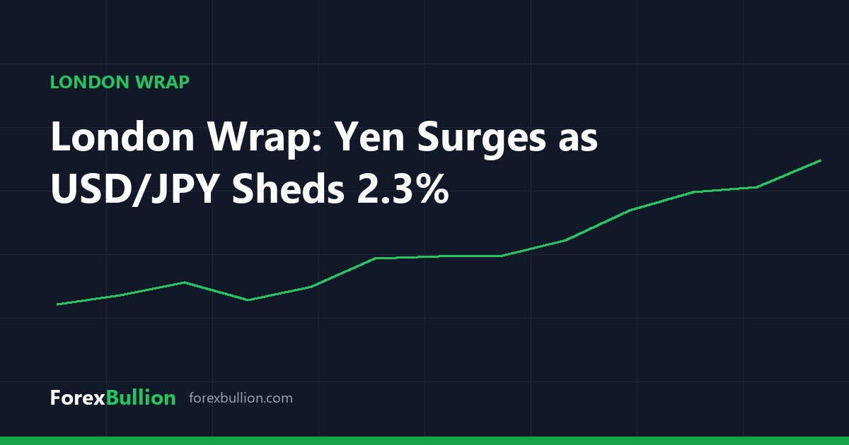 London Wrap: Yen Surges as USD/JPY Sheds 2.3%