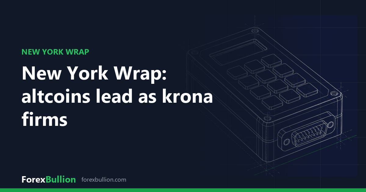 New York Wrap: altcoins lead as krona firms