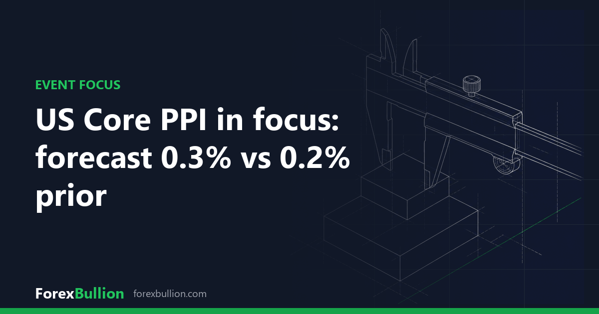 US Core PPI in focus: forecast 0.3% vs 0.2% prior