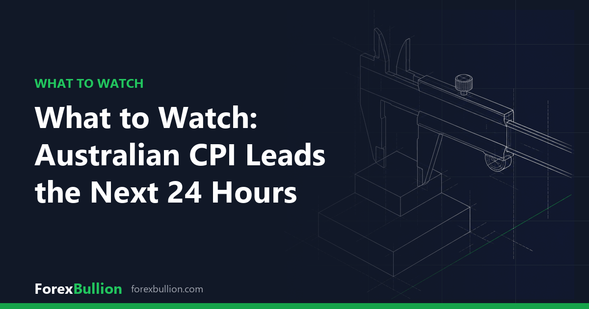 What to Watch: Australian CPI Leads the Next 24 Hours