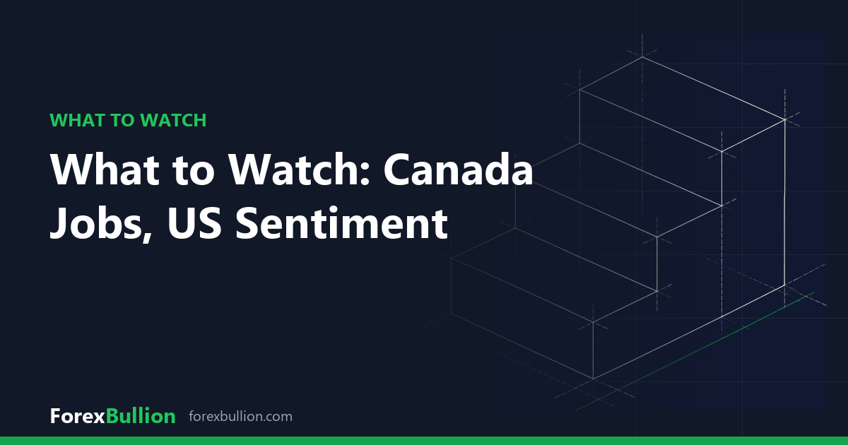 What to Watch: Canada Jobs, US Sentiment