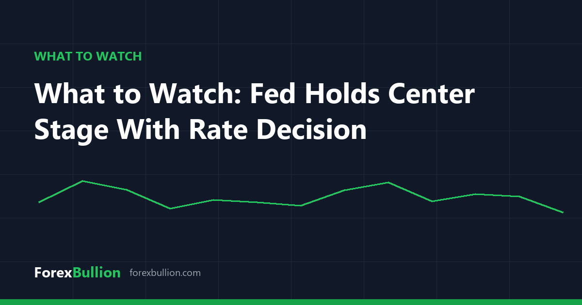 What to Watch: Fed Holds Center Stage With Rate Decision