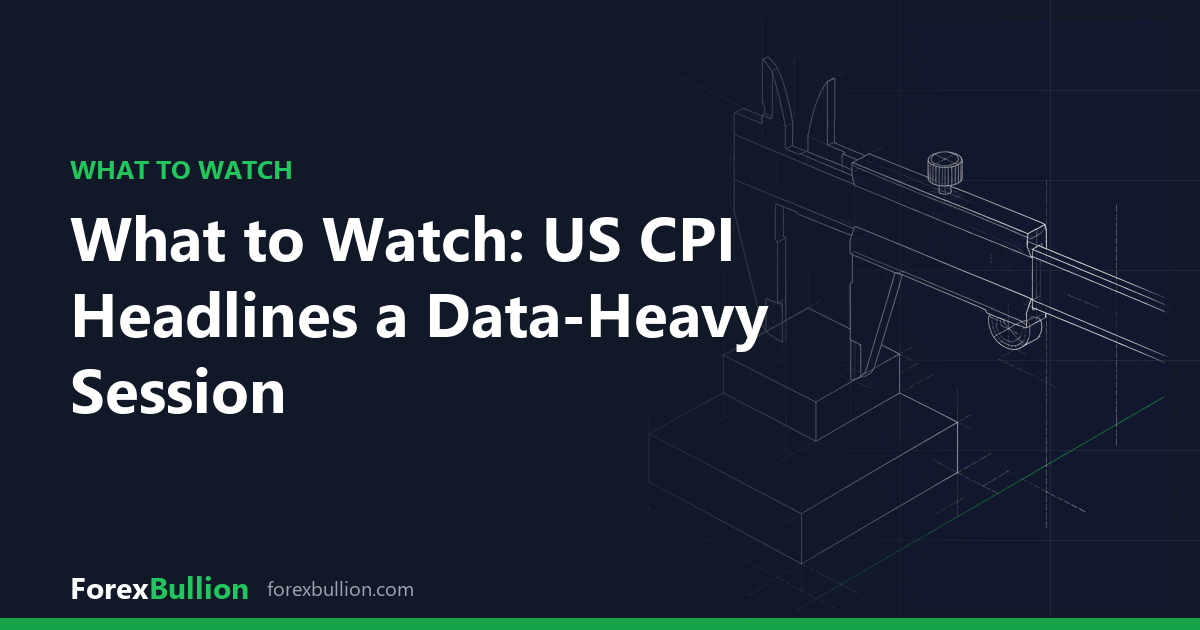 What to Watch: US CPI Headlines a Data-Heavy Session